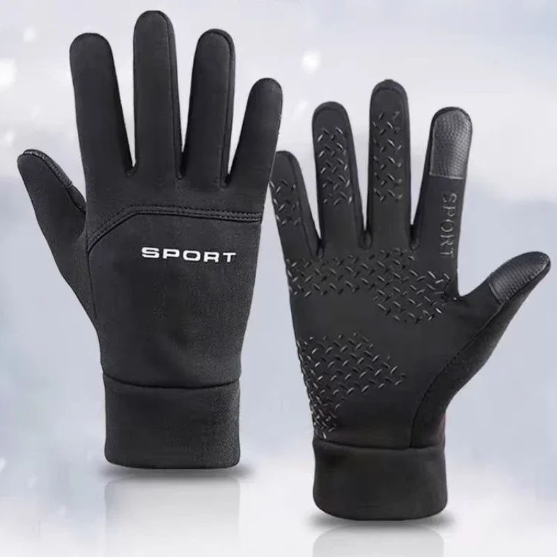Magic Touch Glove - 冬のアウトドアスポーツ、ランニング、タッチスクリーン、ジムフィットネス用の暖かい手袋、男性と女性用のフルフィンガーグローブ、ニットマジックG