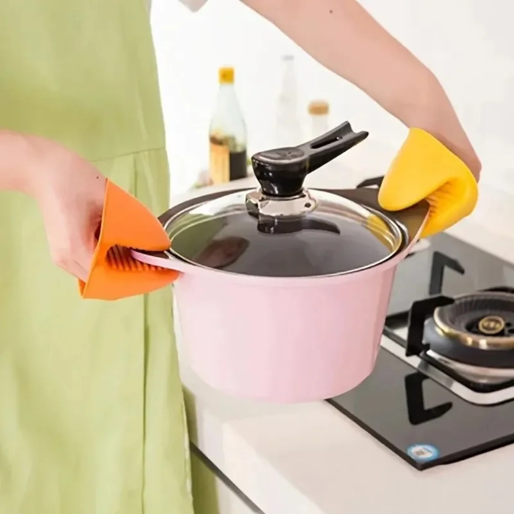 Oven Mitt Silicone - 4/2個入り 超厚手シリコンオーブンミット 耐熱・火傷防止・滑り止めグローブ ベーキング、バーベキュー、料理用
