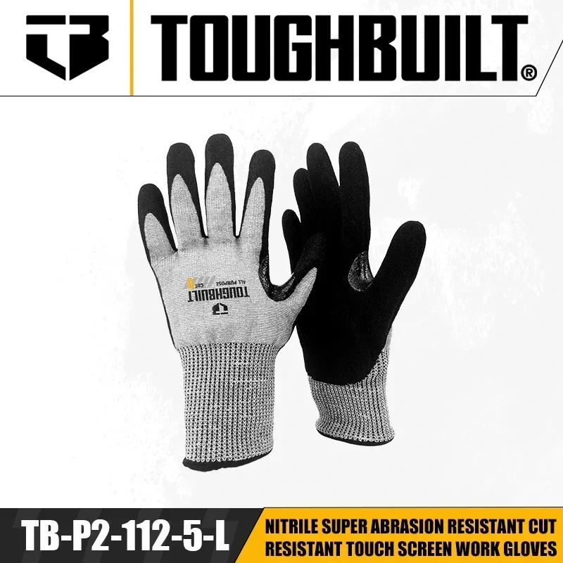 Nitrile Mechanic Glove - タッチスクリーンワークグローブ、TB-P2-112-5-L、ニトリル、超耐摩耗性、耐切断性、タッチスクリーン、ハンドプロテクション