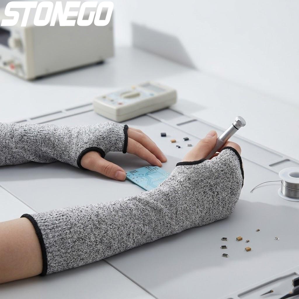 Cut Resistant Glove - 耐切創性アームスリーブ キッチン調理用手袋 スライスやチョッピング用保護オーバースリーブ 食材の準備用