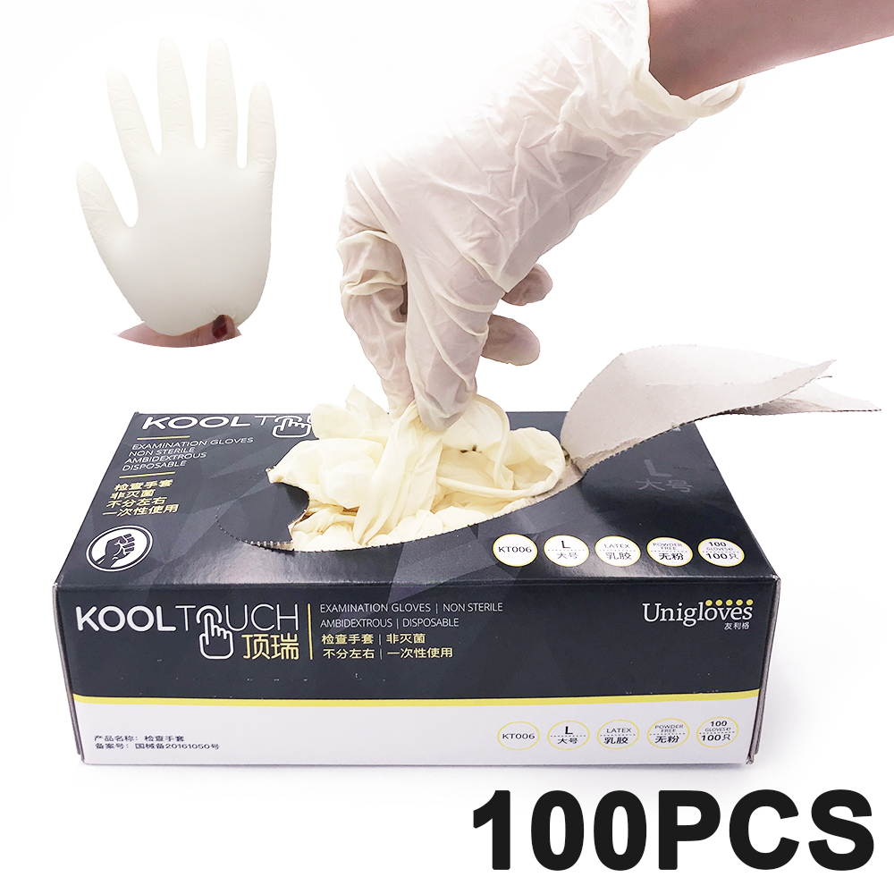 Exam Glove Nitrile - 使い捨てニトリル手袋,タッチスクリーン用,ラテックス,非滅菌,100ユニット,快適な両手利き用。