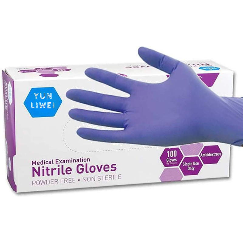 Exam Glove Nitrile - ソフトマックス パープル ニトリルグローブ 使い捨て 医療グレード パウダーフリー