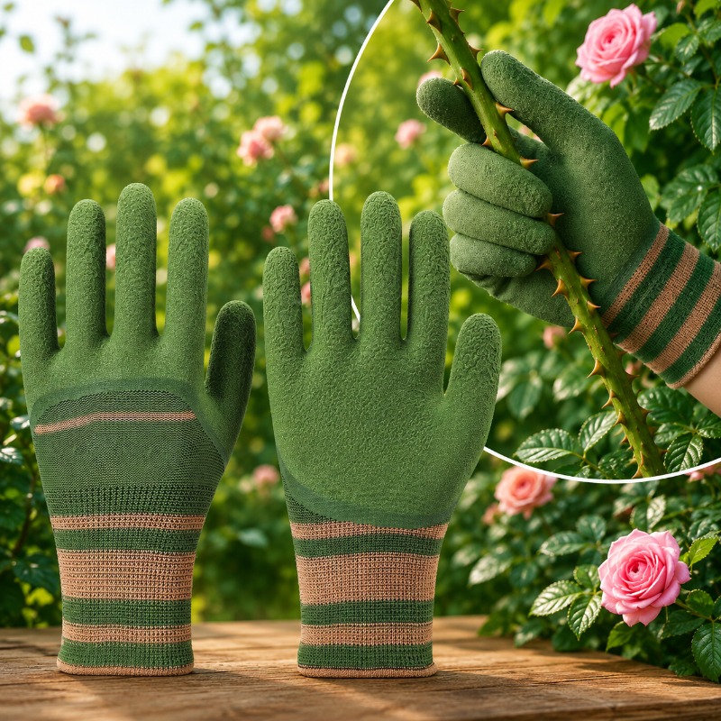 Gardening Glove Waterproof - 多用途ガーデニンググローブ、棘防止、防水、耐切創性、滑り止めグリップ、バラ、アザミの剪定、掃除、屋外作業用