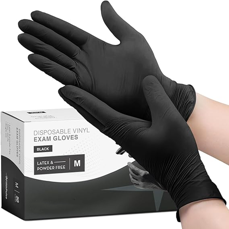 Nitrile Mechanic Glove - 20/50/100 個使い捨てニトリル手袋滑り止め黒工業用手袋自動車整備士修理クリーニング作業パウダーフリー