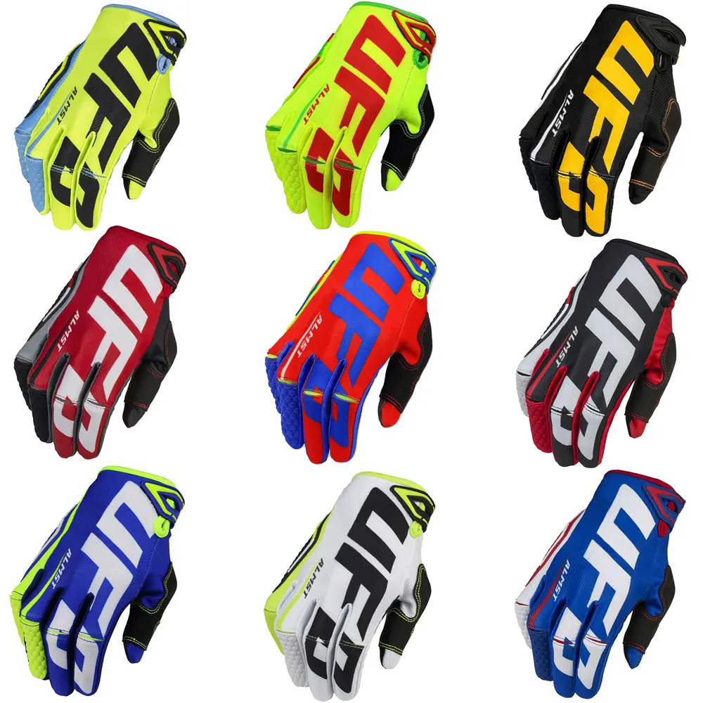 Cycling Glove Padded - Ufo Almst マウンテンバイク手袋滑り止めフルフィンガーオートバイ手袋 MTB 男性女性通気性耐衝撃 BMX