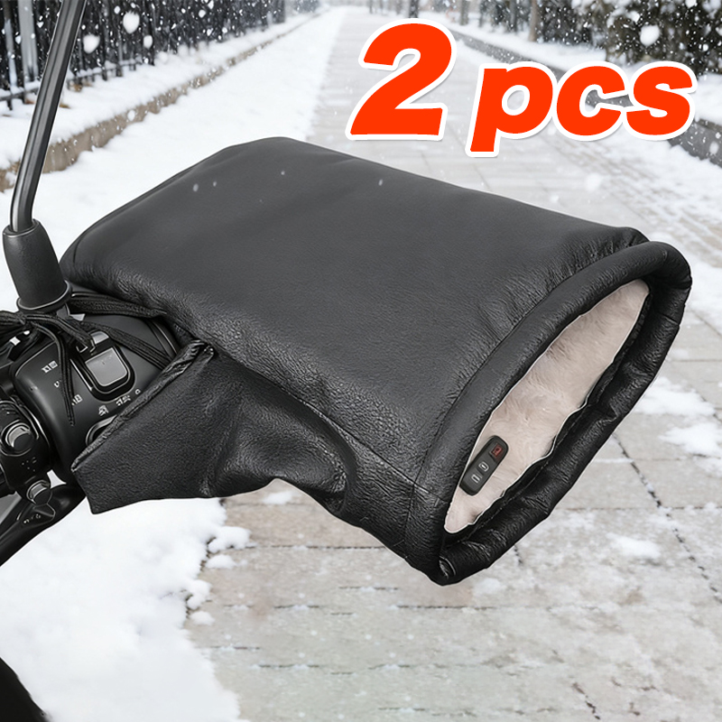 Gardening Glove Waterproof - オートバイハンドルバーマフ防風冬用ミットウォーマーグローブ防水ハンドマフ自転車ハンドルカバーハンドウォームモーターバイク