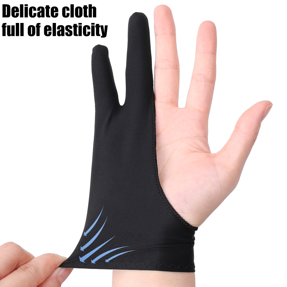 Touchscreen Glove Capacitive - 描画用手袋 パームリジェクション機能付き 2本指グローブ Apple iPad用 静電容量式タブレットスクリーン