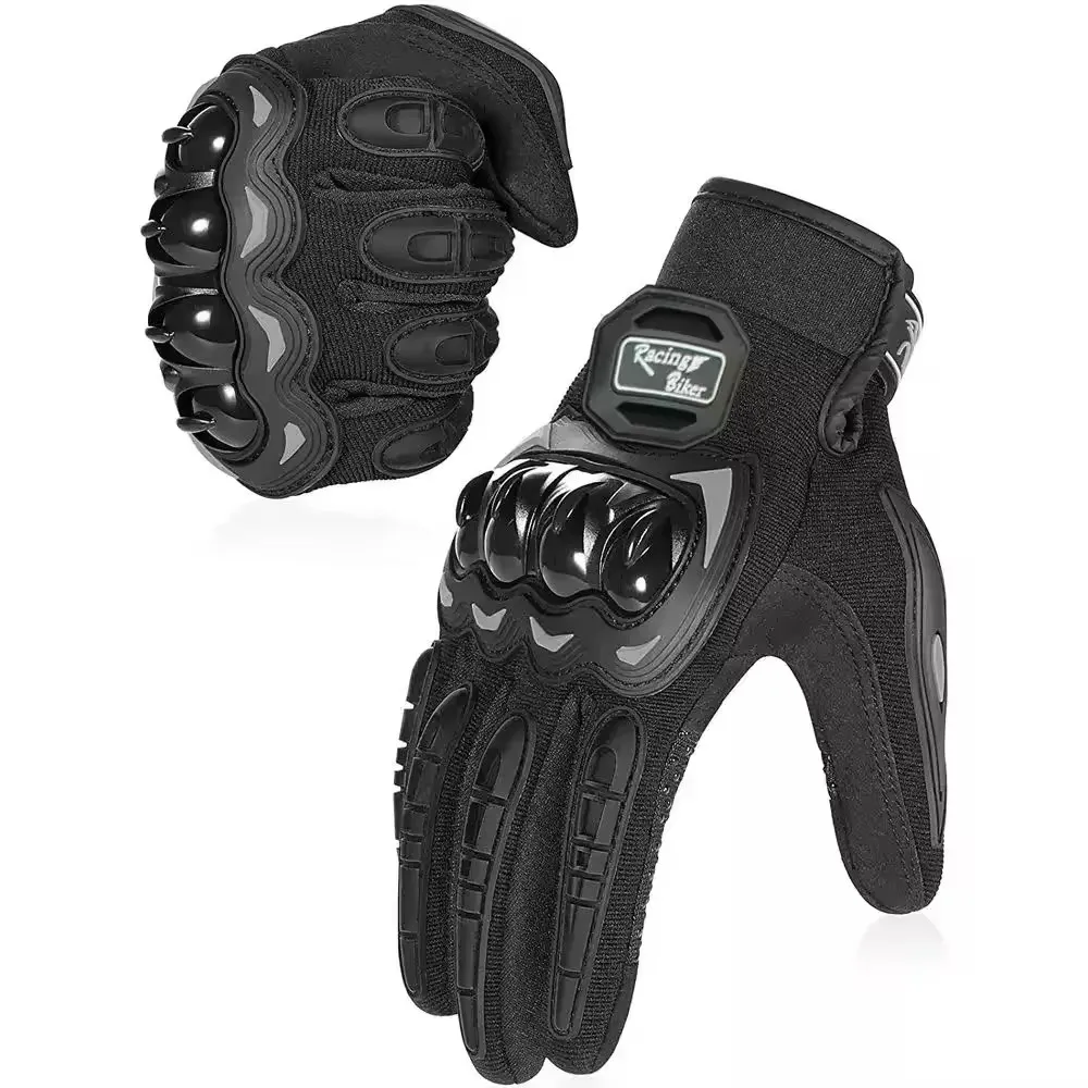 Motorcycle Glove Knuckle - 夏のオートバイ乗馬手袋通気性ハードナックルタッチスクリーン互換戦術ダートバイクモト手袋