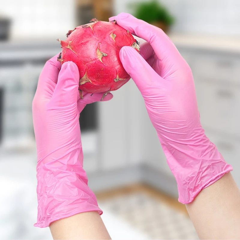 多目的ニトリル手袋,家庭用,食品取り扱い,植栽,緑,ピンクの - Exam Glove Nitrile のレビューと価格