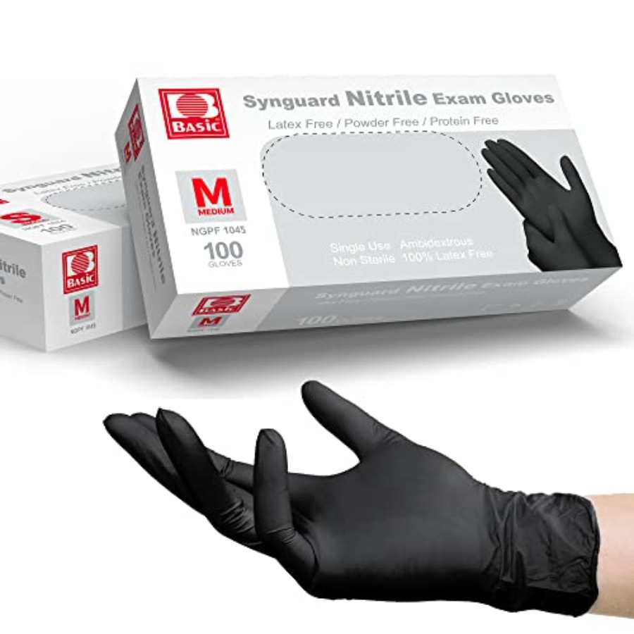 医療用ブラックニトリル検査用手袋 - ラテックスフリー、パウ - Exam Glove Nitrile のレビューと価格