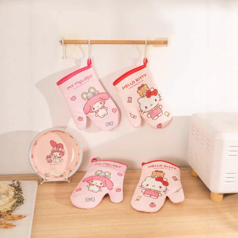 ハローキティ クロミ シリコン手袋 厚手手袋 家庭用耐熱手袋 - Heat Resistant Glove のレビューと価格