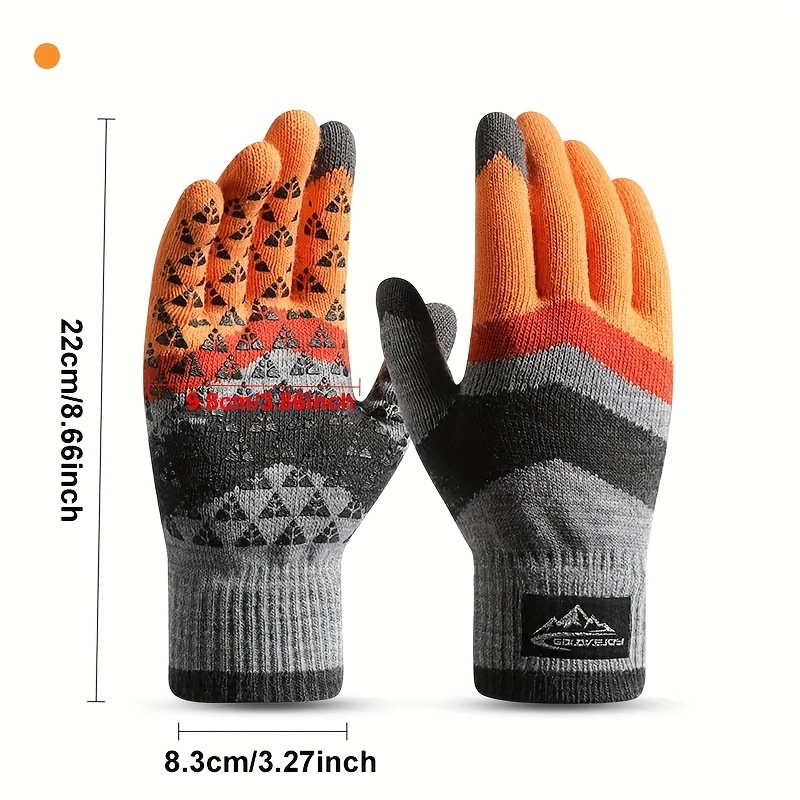 ユニセックス冬用暖かいニット手袋 - 防風、滑り止め、タッチ - Winter Glove Insulated のレビューと価格