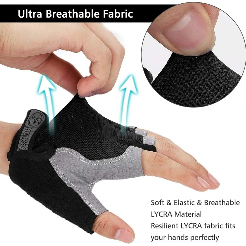 滑り止めハーフフィンガートレーニンググローブ – サイクリン - Workout Glove Gym のレビューと価格