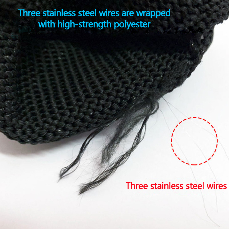 耐切創手袋、グレード5、3線式安全保護労働保護手袋、黒、耐切 - Cut Resistant Glove のレビューと価格