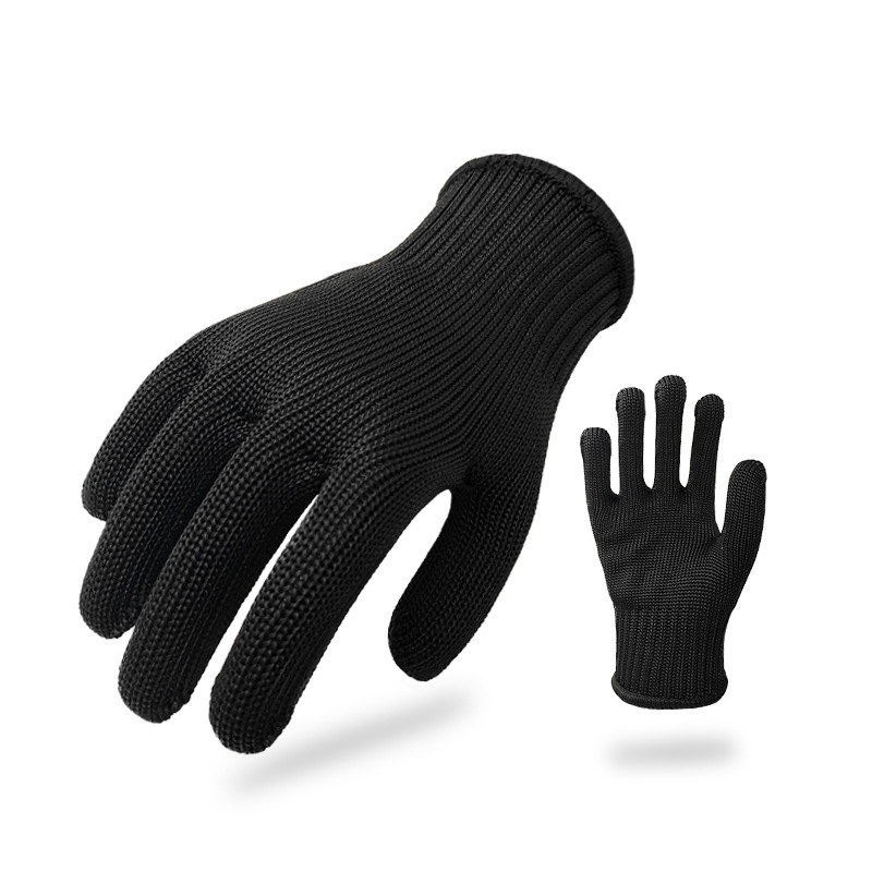 耐切創手袋、グレード5、3線式安全保護労働保護手袋、黒、耐切 - Cut Resistant Glove のレビューと価格