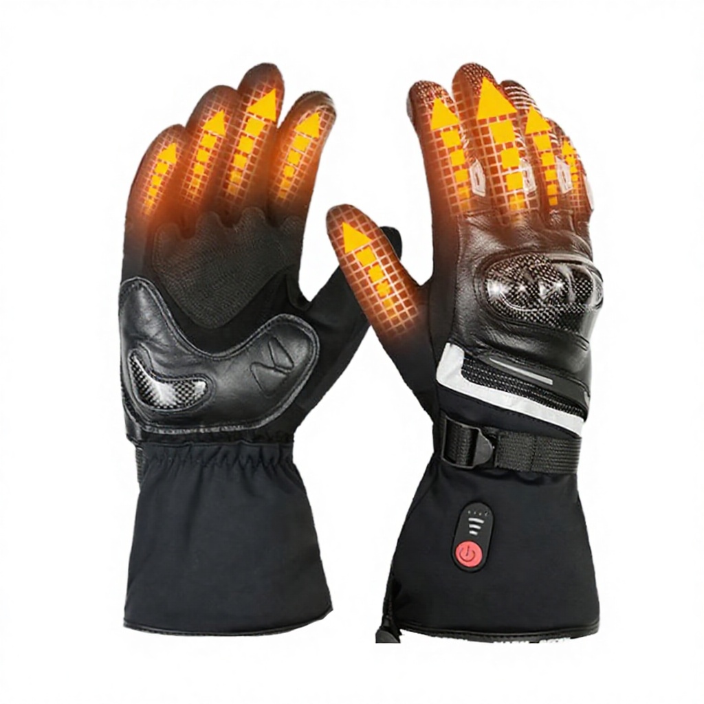 7.4V電熱バイクグローブ、ハードナックルアーマー、充電式、 - Motorcycle Glove Knuckle のレビューと価格