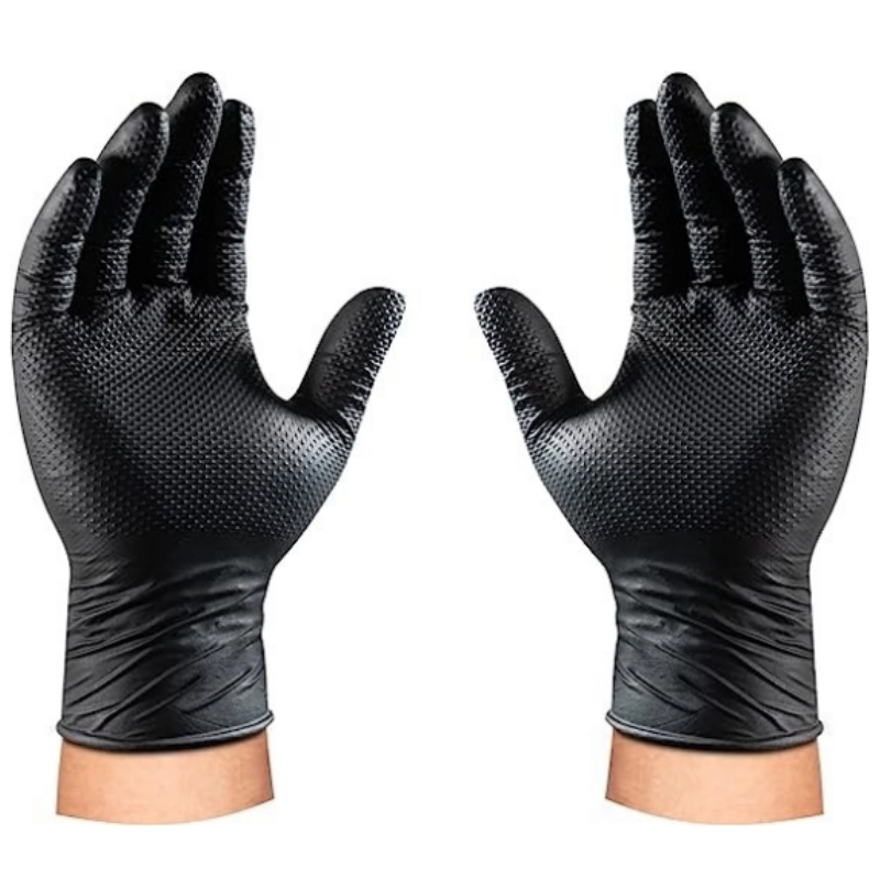 8ミルヘビーデューティーブラックニトリルグローブ使い捨てダイ - Nitrile Mechanic Glove のレビューと価格