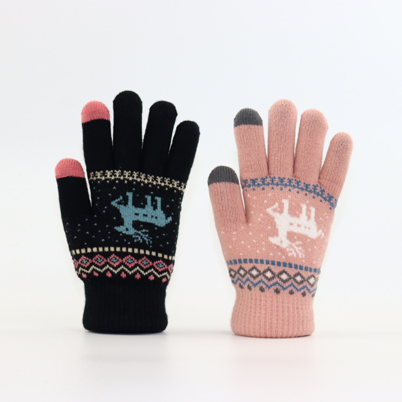 秋と冬用の厚手タッチスクリーン対応暖かい女性用フリース裏地付 - Wool Glove Lined のレビューと価格