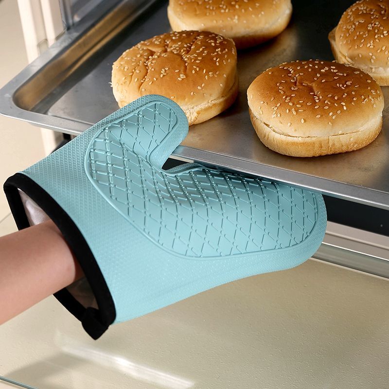 2 個の断熱手袋、火傷防止電子レンジ手袋、高温耐性キッチンオ - Oven Mitt Silicone のレビューと価格
