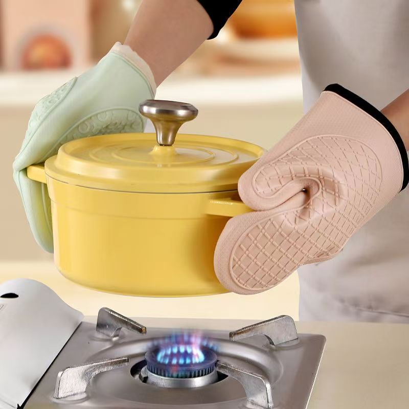 2 個の断熱手袋、火傷防止電子レンジ手袋、高温耐性キッチンオ - Oven Mitt Silicone のレビューと価格
