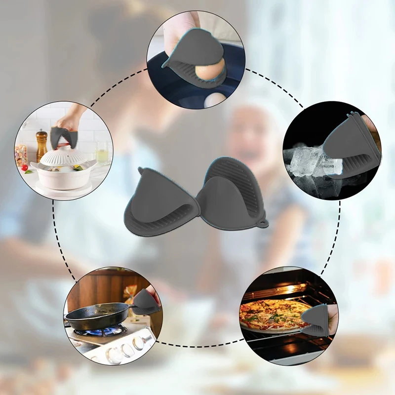 2 個ミニオーブン手袋シリコーン耐熱調理手袋断熱滑り止め手袋 - Oven Mitt Silicone のレビューと価格