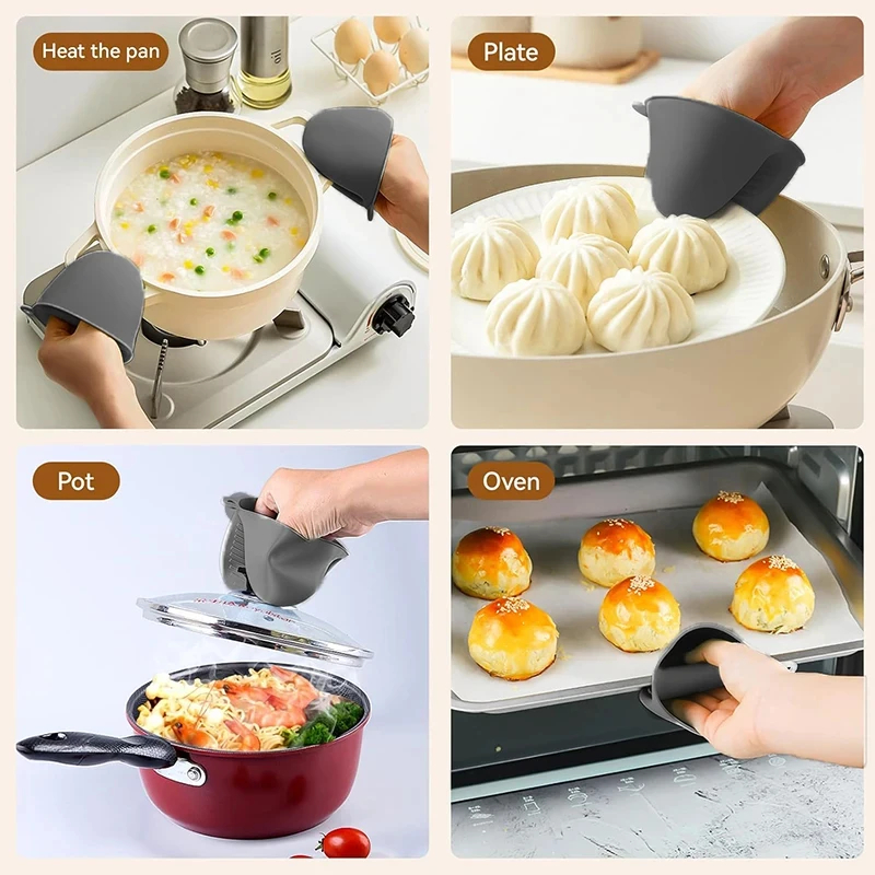 2 個ミニオーブン手袋シリコーン耐熱調理手袋断熱滑り止め手袋 - Oven Mitt Silicone のレビューと価格