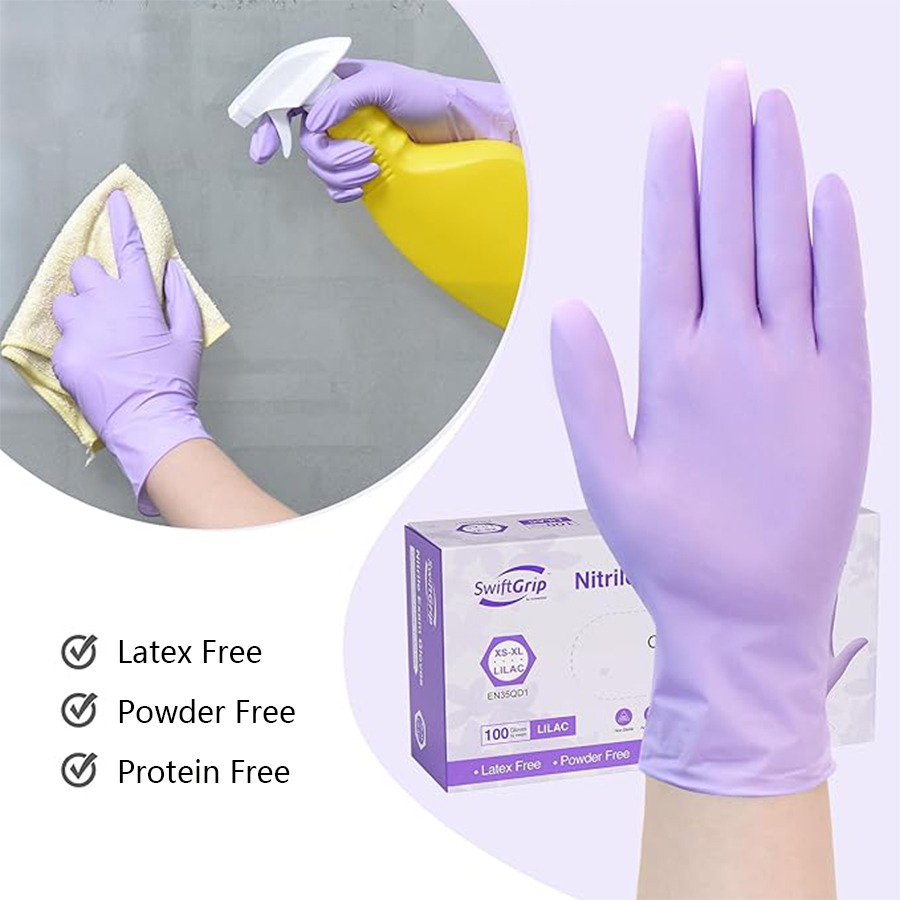 20-300 個ニトリル試験手袋使い捨てパープルライラック手 - Exam Glove Nitrile のレビューと価格