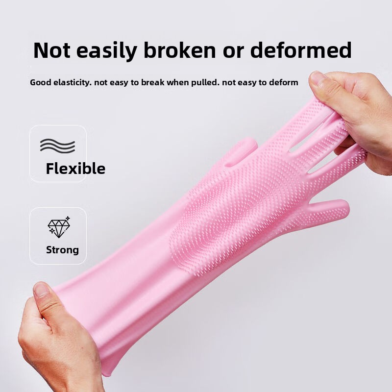 シリコン製食器洗い用手袋、マジックグローブ、耐久性、耐摩耗性 - Dish Glove Rubber のレビューと価格