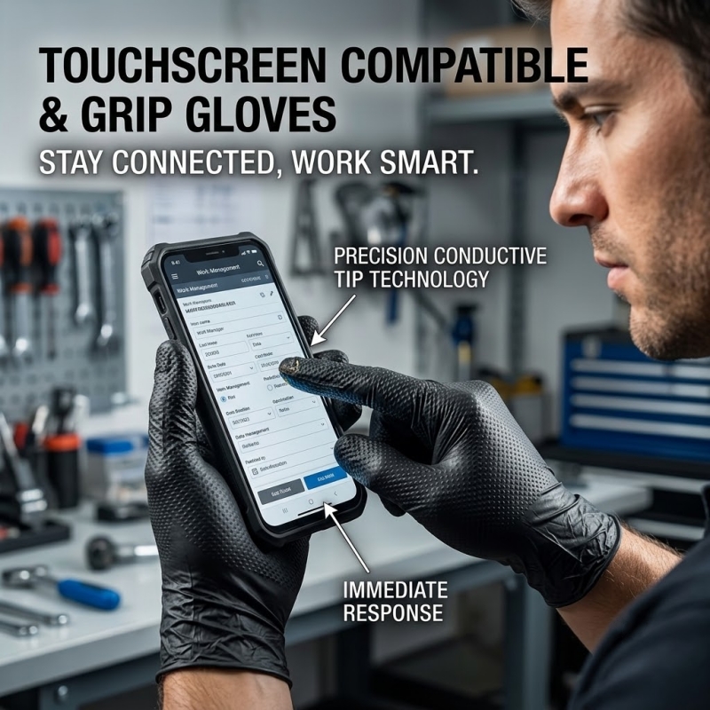 ヘビーデューティーブラック工業用ニトリル手袋使い捨て8ミルダ - Nitrile Mechanic Glove のレビューと価格