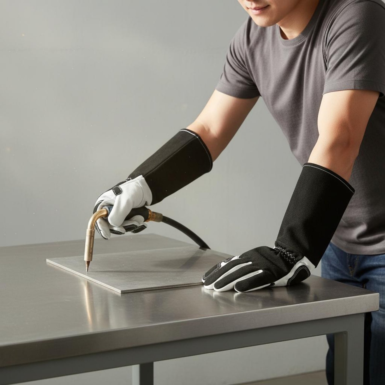 TIG 金属加工用手袋 柔軟な指の形状設計 耐熱革手袋 安全 - Heat Resistant Glove のレビューと価格