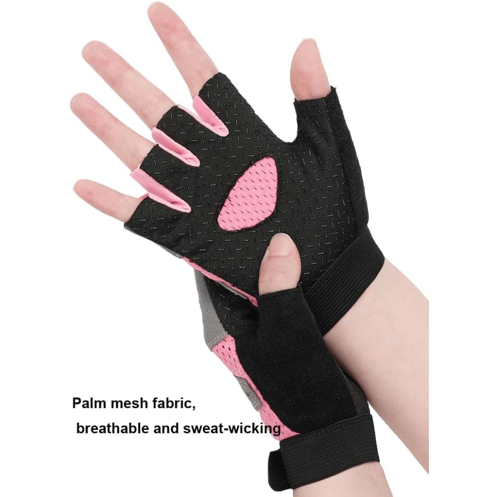 女性用通気性ワークアウトグローブ、強化されたグリップ力と手首 - Workout Glove Gym のレビューと価格