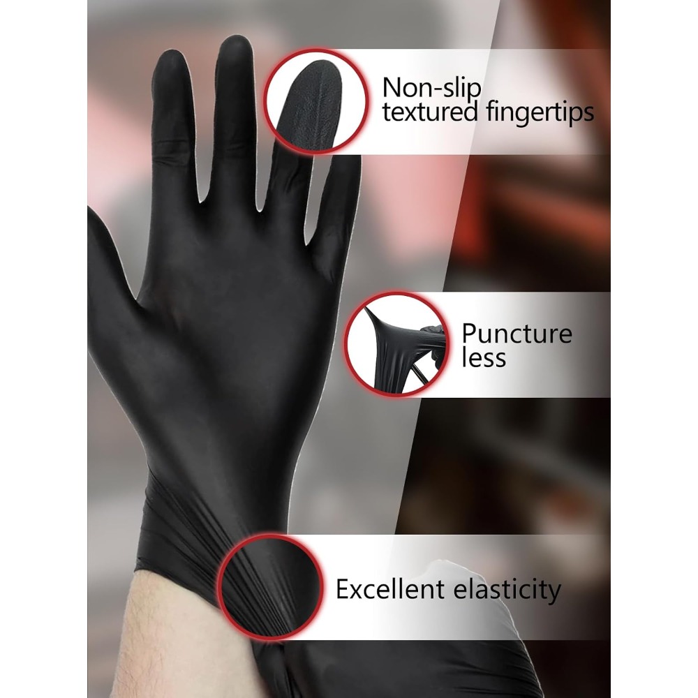ニトリル使い捨て手袋 4ミル 100枚入り ラテックスフリー - Exam Glove Nitrile のレビューと価格