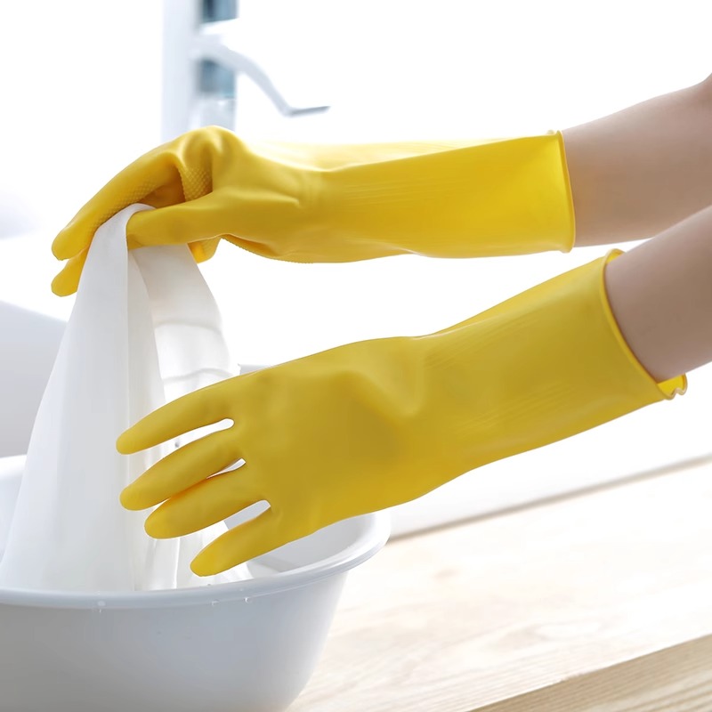 家庭用手袋 3 組、家庭用女性用キッチン掃除用食器ブラシボウ - Dish Glove Rubber のレビューと価格