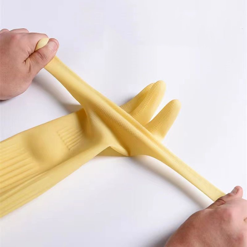 長く使える再利用可能なゴム製食器洗い用手袋 滑り止め家庭用掃 - Dish Glove Rubber のレビューと価格