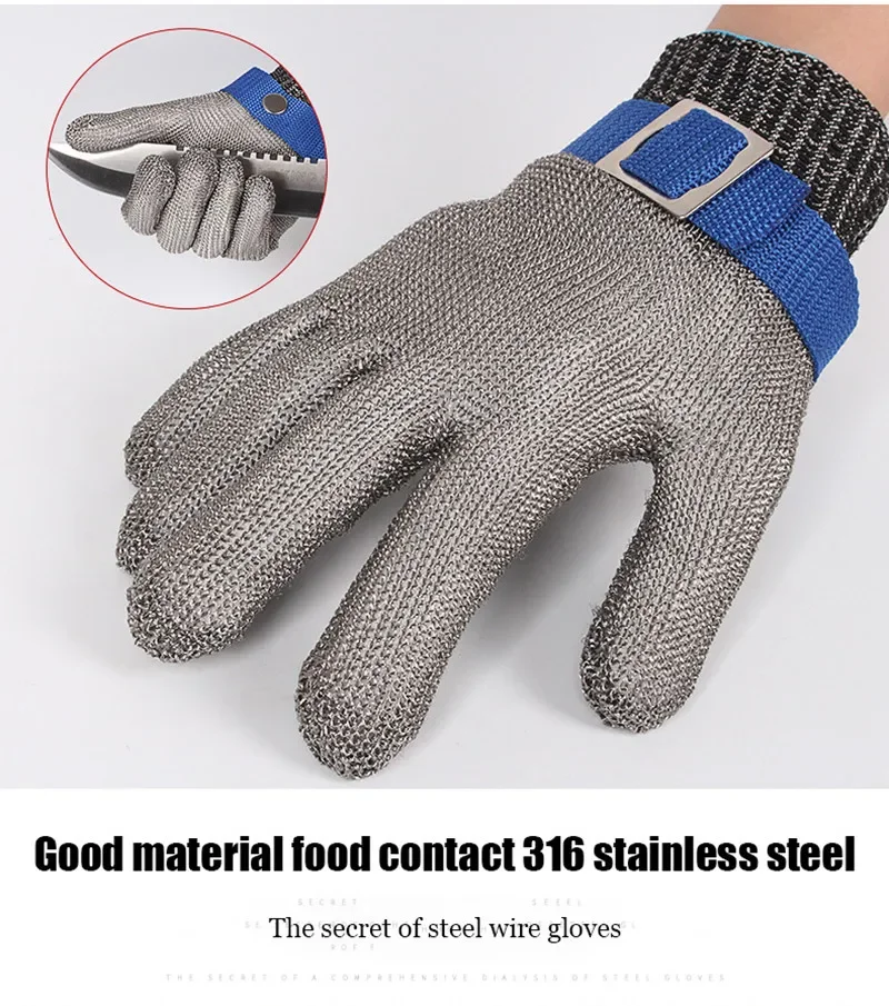 耐切創性ステンレス鋼手袋レベル 5 HPPE 手袋作業安全金 - Cut Resistant Glove のレビューと価格