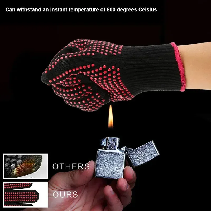 1 ペアの滑り止めシリコン BBQ 手袋、キッチン、グリル、 - Oven Mitt Silicone のレビューと価格