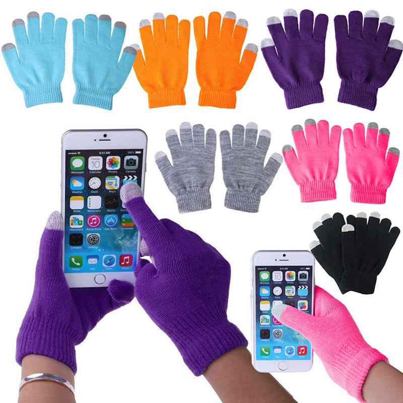 ユニセックス冬用暖かい静電容量式ニット手袋タッチスクリーンス - Touchscreen Glove Capacitive のレビューと価格