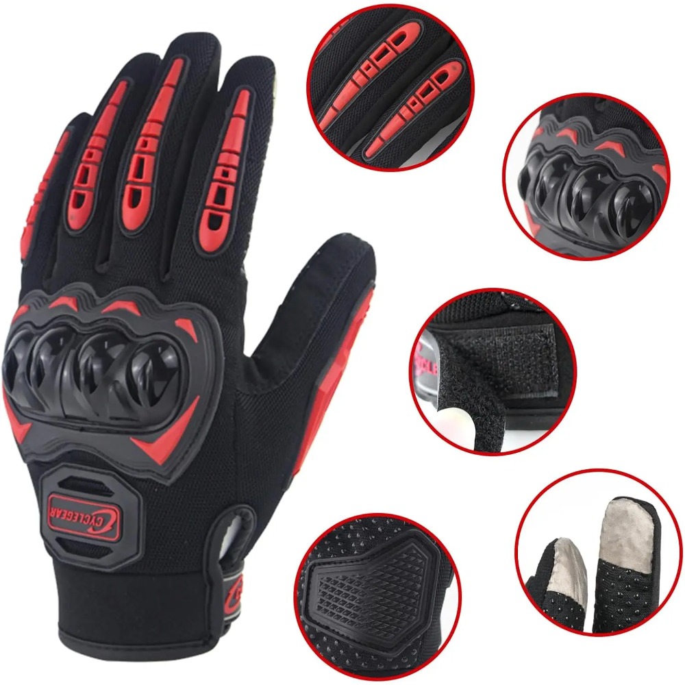 オートバイグローブ夏用ライディンググローブ通気性グローブハー - Motorcycle Glove Knuckle のレビューと価格