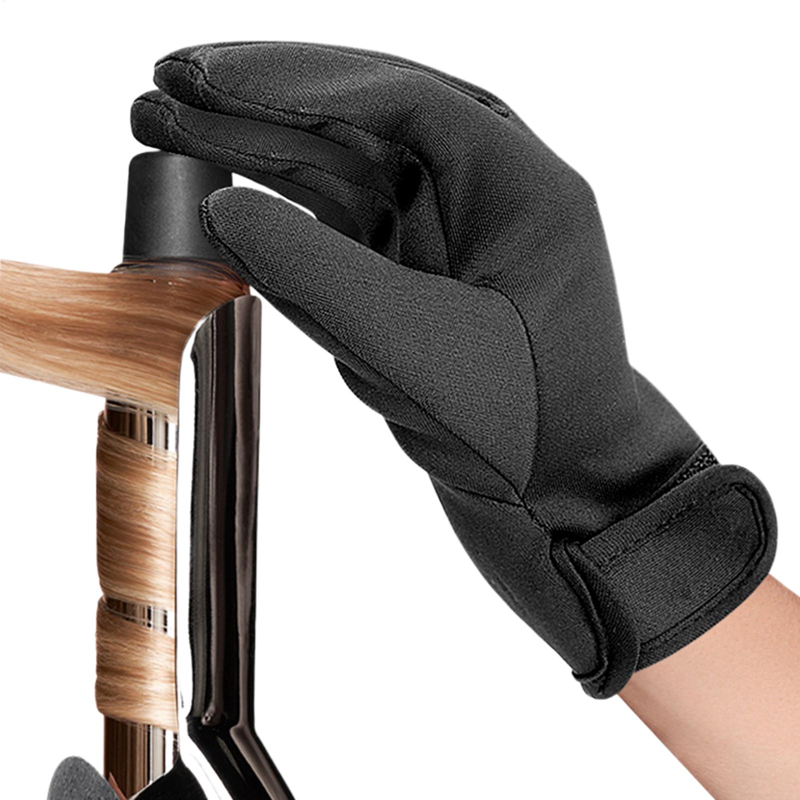 1PC 耐熱フィンガーグローブヘアストレートナーパーマカーリ - Heat Resistant Glove のレビューと価格