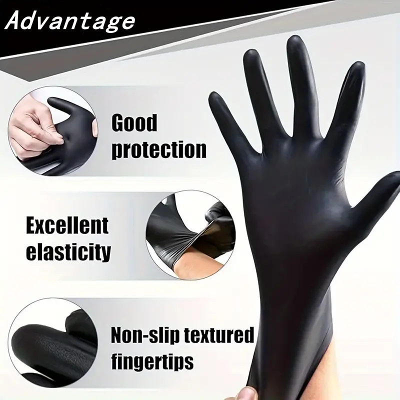 20 個黒使い捨てニトリル手袋 4Mil ラテックス & パ - Nitrile Mechanic Glove のレビューと価格