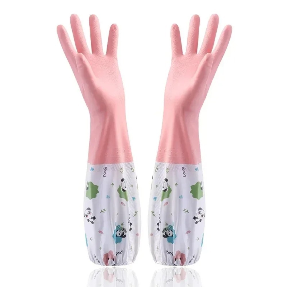 防水加工のゴム製キッチン用手袋、食器洗い、掃除、洗濯用、耐久 - Dish Glove Rubber のレビューと価格