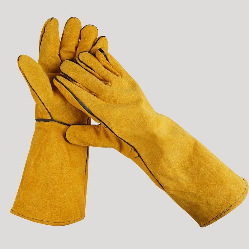 40cmの断熱革製溶接用手袋で安全を確保、耐熱性と耐切創性が - Heat Resistant Glove のレビューと価格
