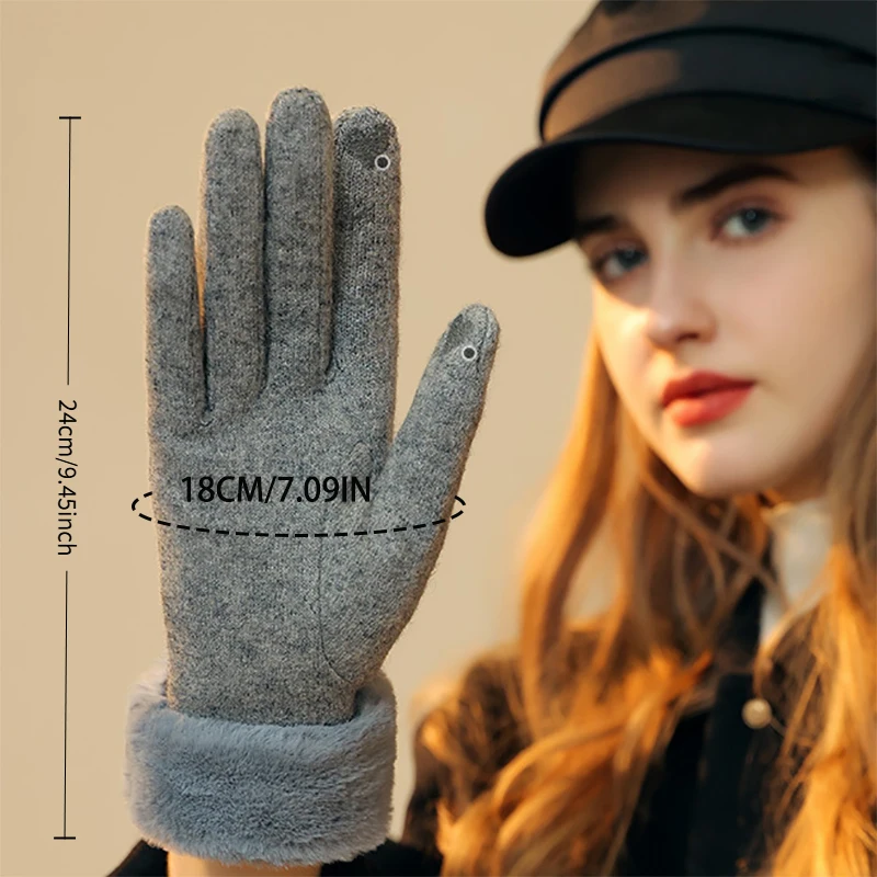 TRALOW レディース 冬用ニットタッチスクリーングローブ - Wool Glove Lined のレビューと価格