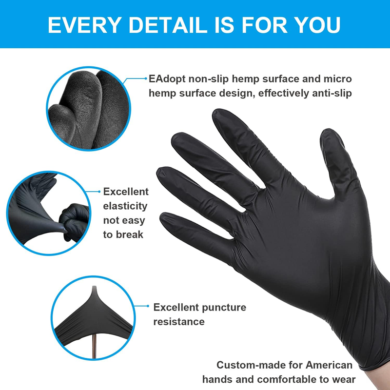 使い捨てニトリル防水手袋食器洗いキッチン家庭用手袋犬洗浄クリ - Nitrile Mechanic Glove のレビューと価格