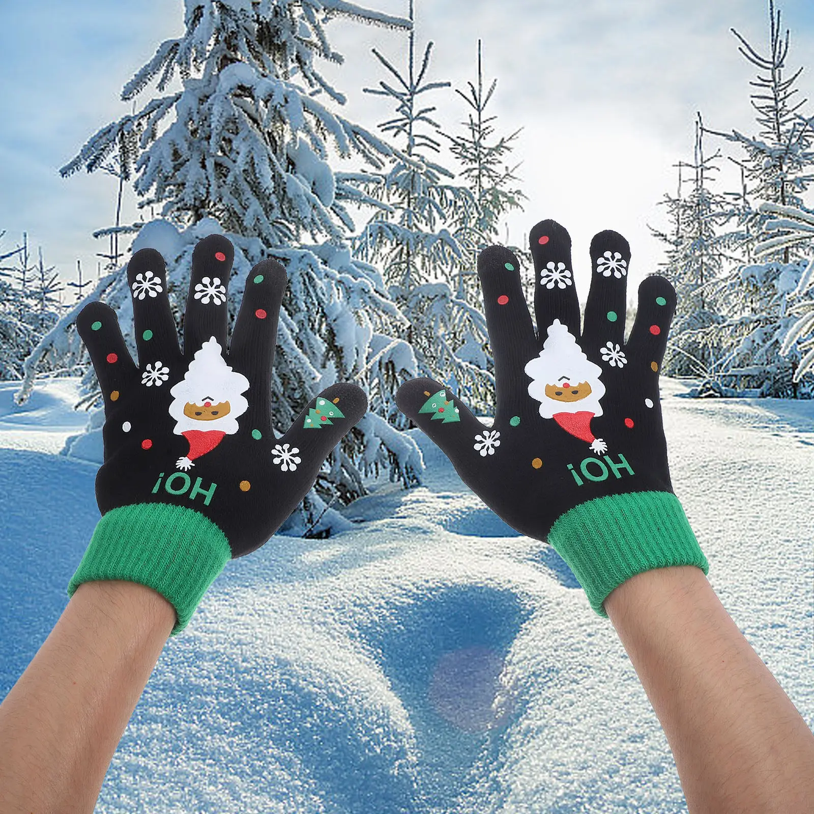 1-20 ペア冬ニット手袋タッチスクリーン 5 指サーマルウ - Wool Glove Lined のレビューと価格