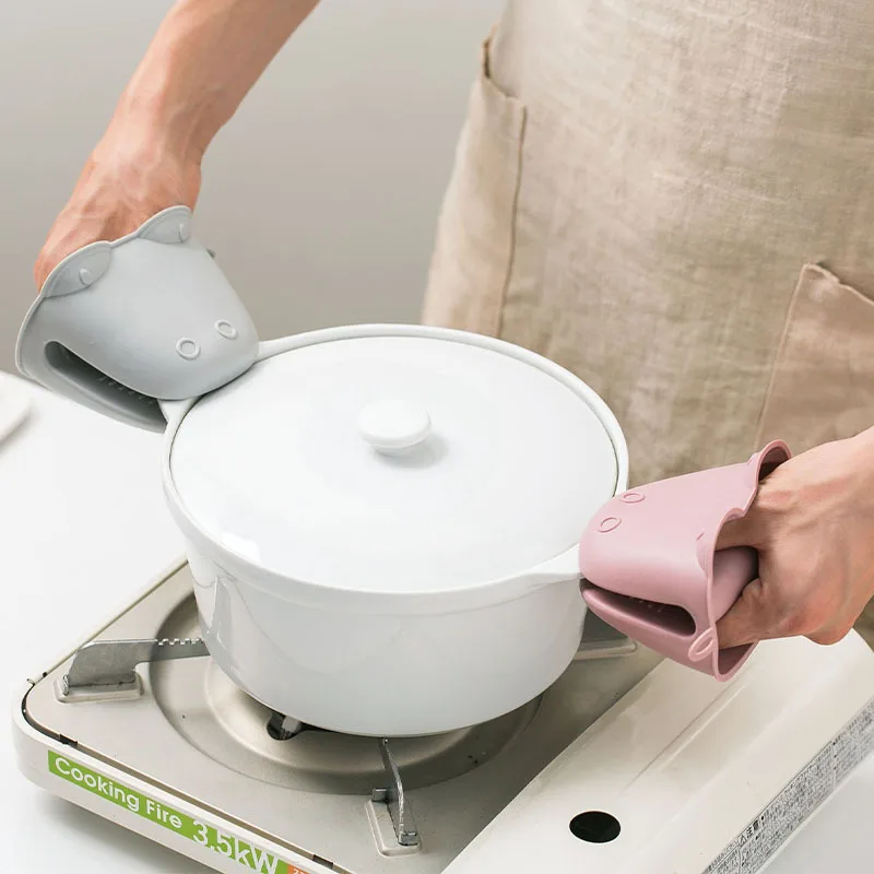 厚手の高温耐性オーブンミット＆漫画のカバ柄シリコンハンドトン - Oven Mitt Silicone のレビューと価格