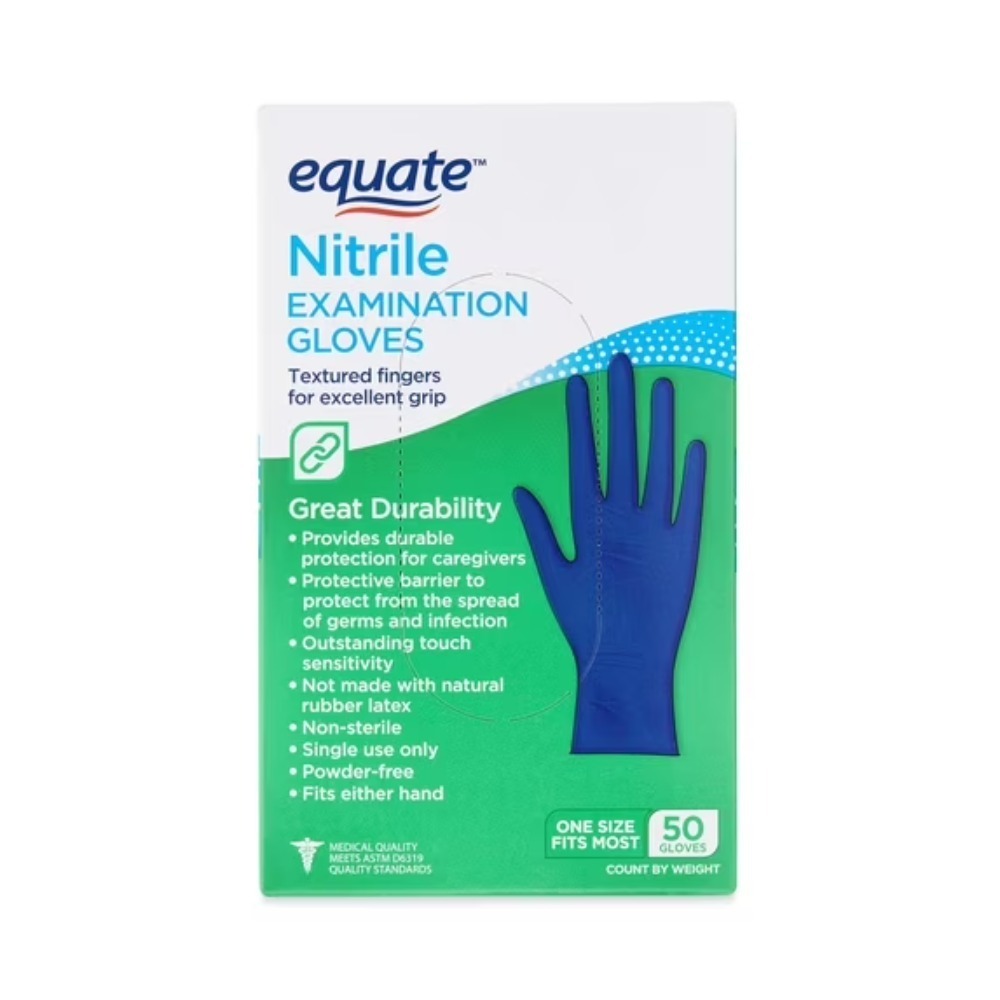 イクエイト ニトリル検査用手袋、ワンサイズ（ほとんどの人にフ - Exam Glove Nitrile のレビューと価格
