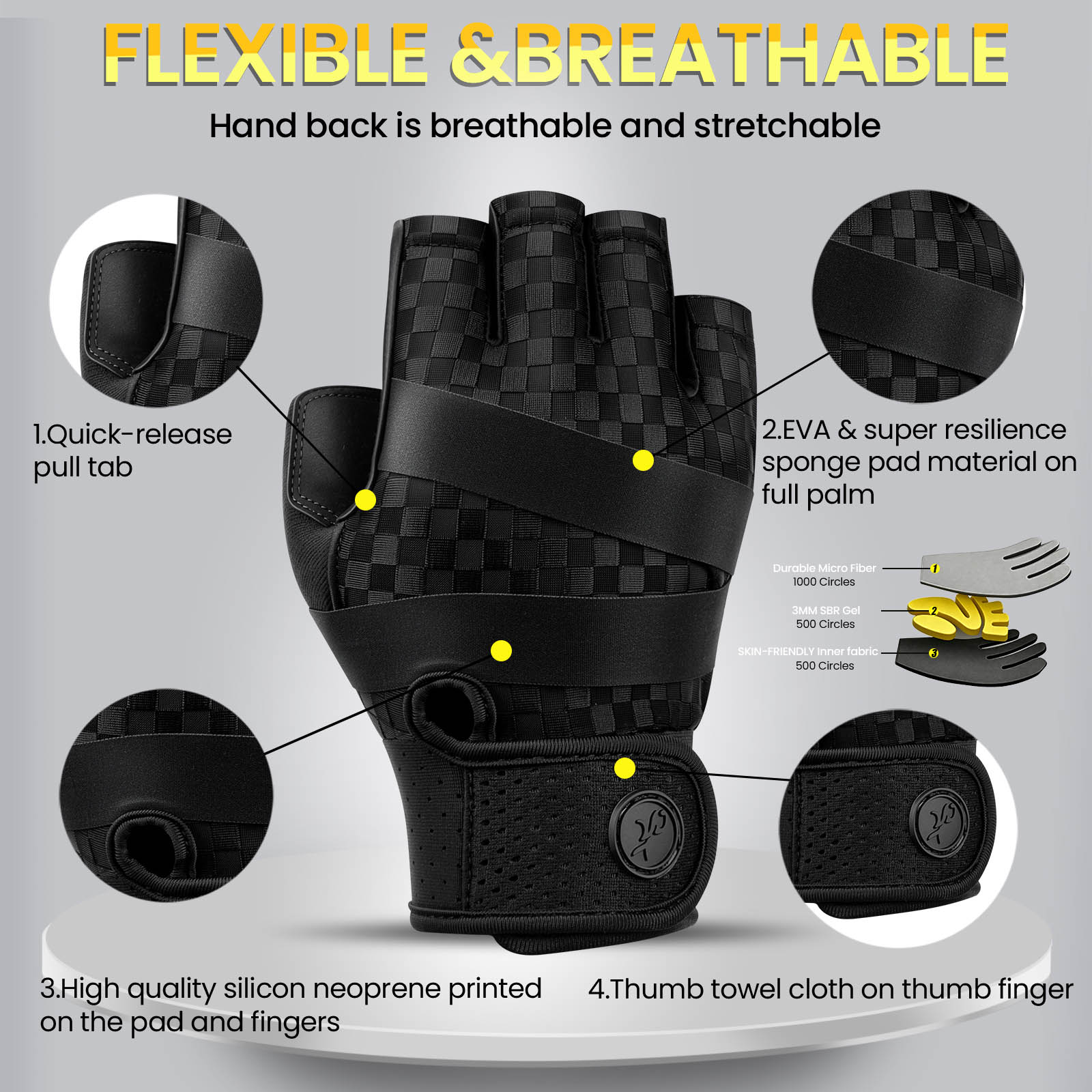 男性用ジムグローブ スポーツ多用途通気性ジェルウェイトリフテ - Workout Glove Gym のレビューと価格