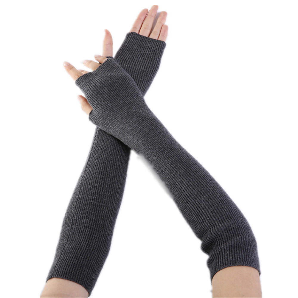 男性と女性のためのユニセックスフィンガーレスグローブ,アーム - Fingerless Glove Knit のレビューと価格