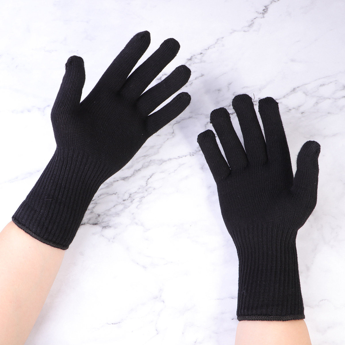 2 ペアの耐熱手袋ヘアカーラーストレートナーフラットアイロン - Heat Resistant Glove のレビューと価格